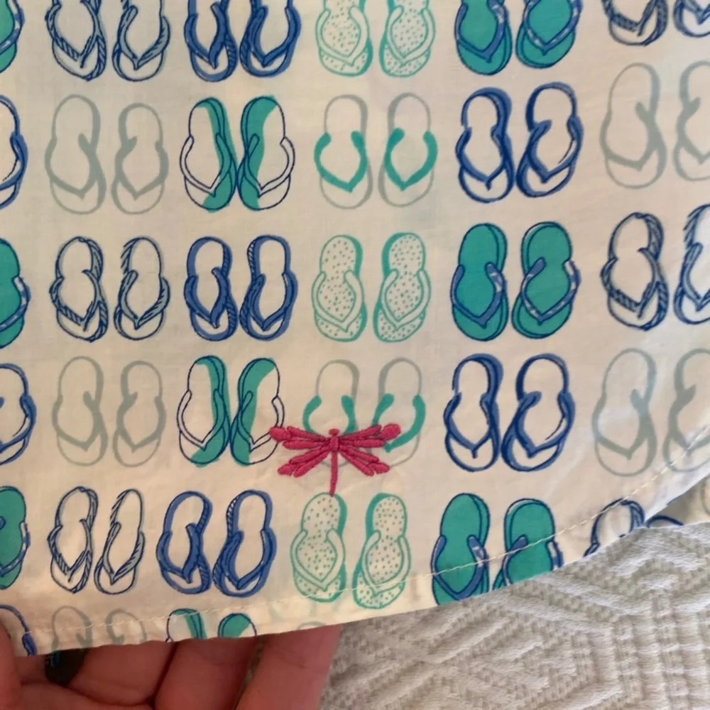 Talbots flip flop button down top - Picture 3 of 5